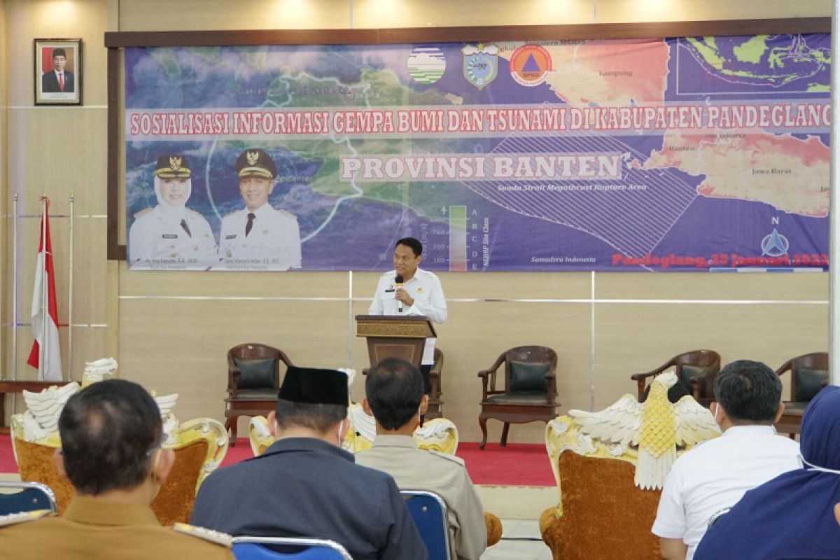 BMKG sosialisasikan informasi potensi gempa bumi dan tsunami di Pandeglang