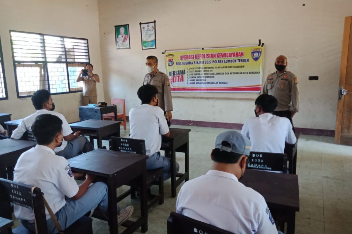 Polres Lombok Tengah sasar sekolah cegah peredaran Narkoba