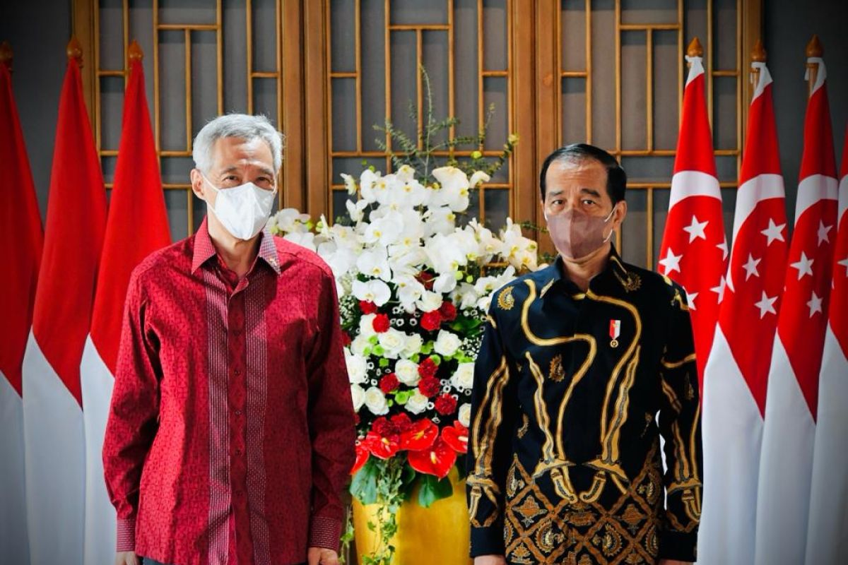 Presiden Jokowi terima PM Singapura di Bintan