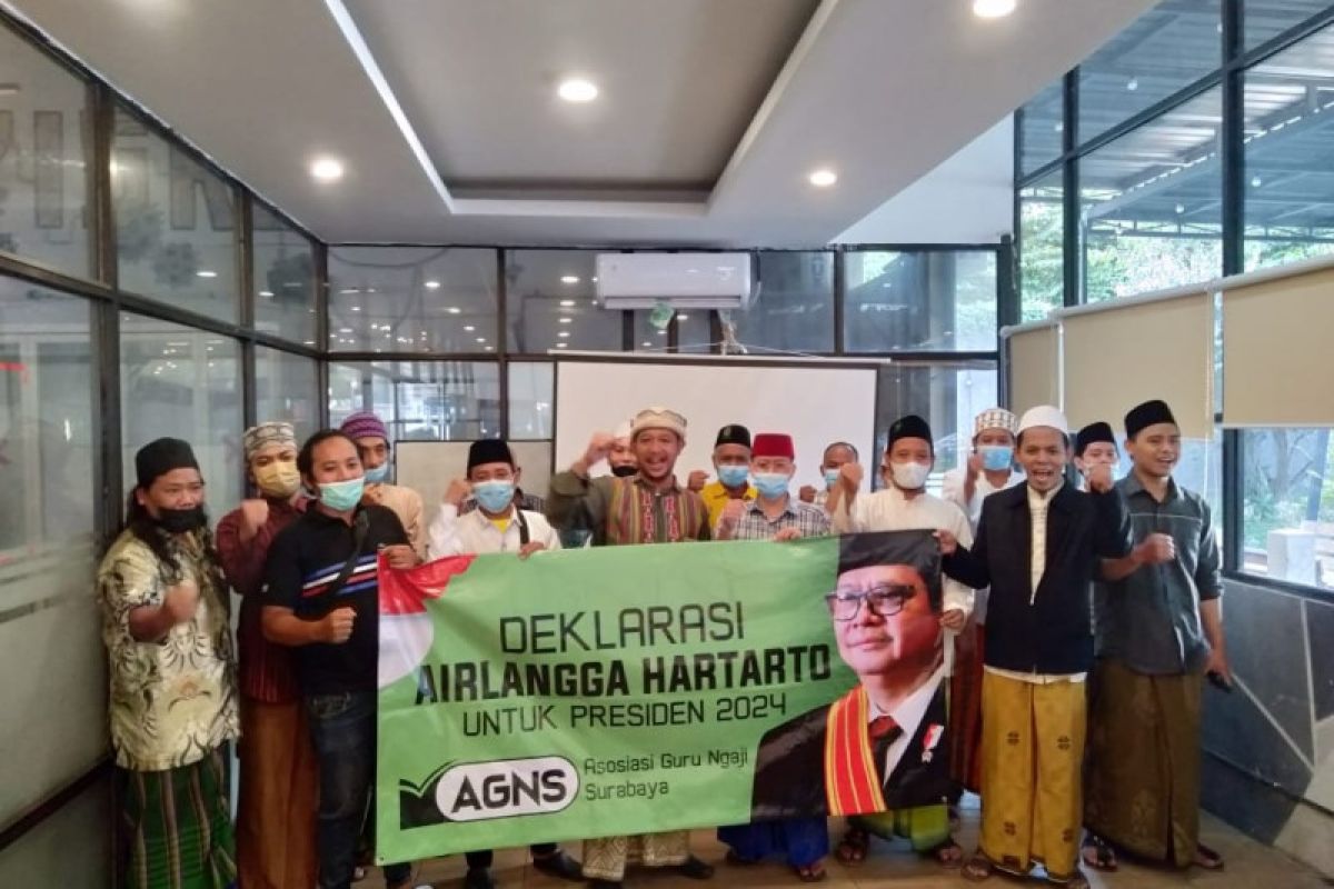 Asosiasi Guru Ngaji Surabaya deklarasikan Airlangga Hartarto maju Pilpres 2024