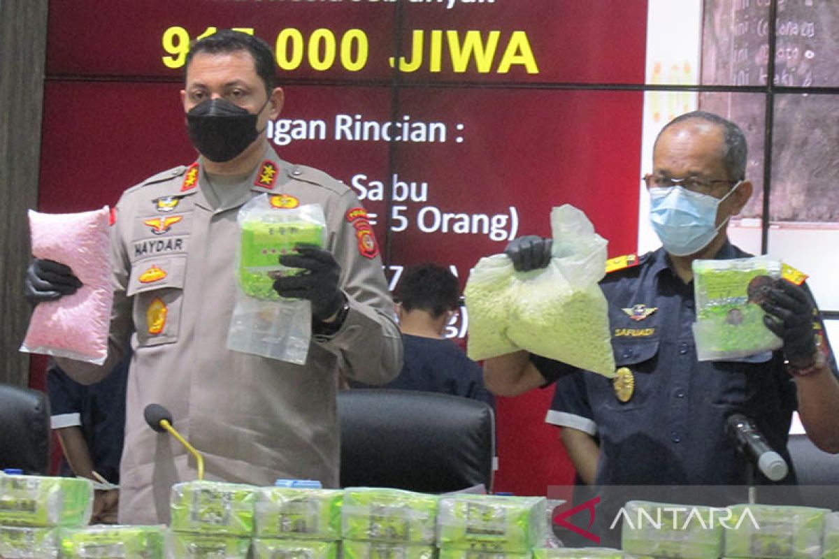 Polisi gagalkan penyelundupan 150 kilogram sabu-sabu