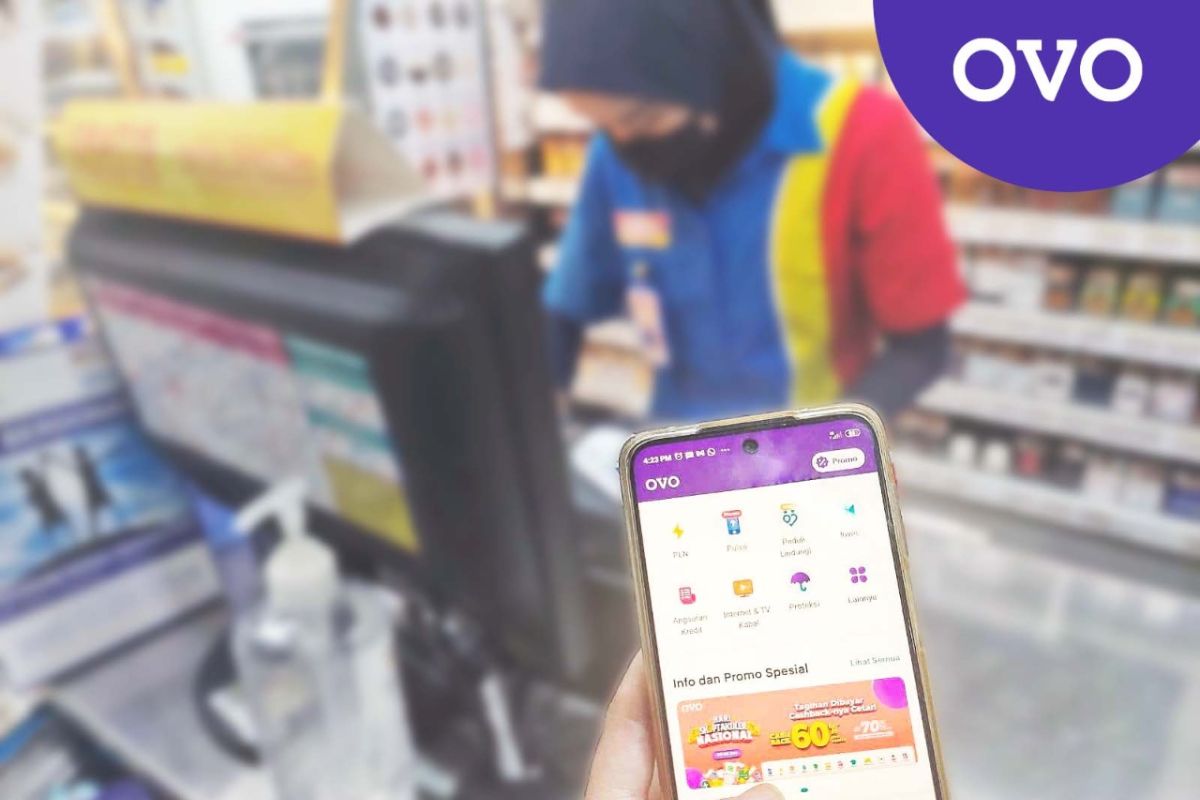 OVO bisa digunakan untuk pembayaran di Indomaret