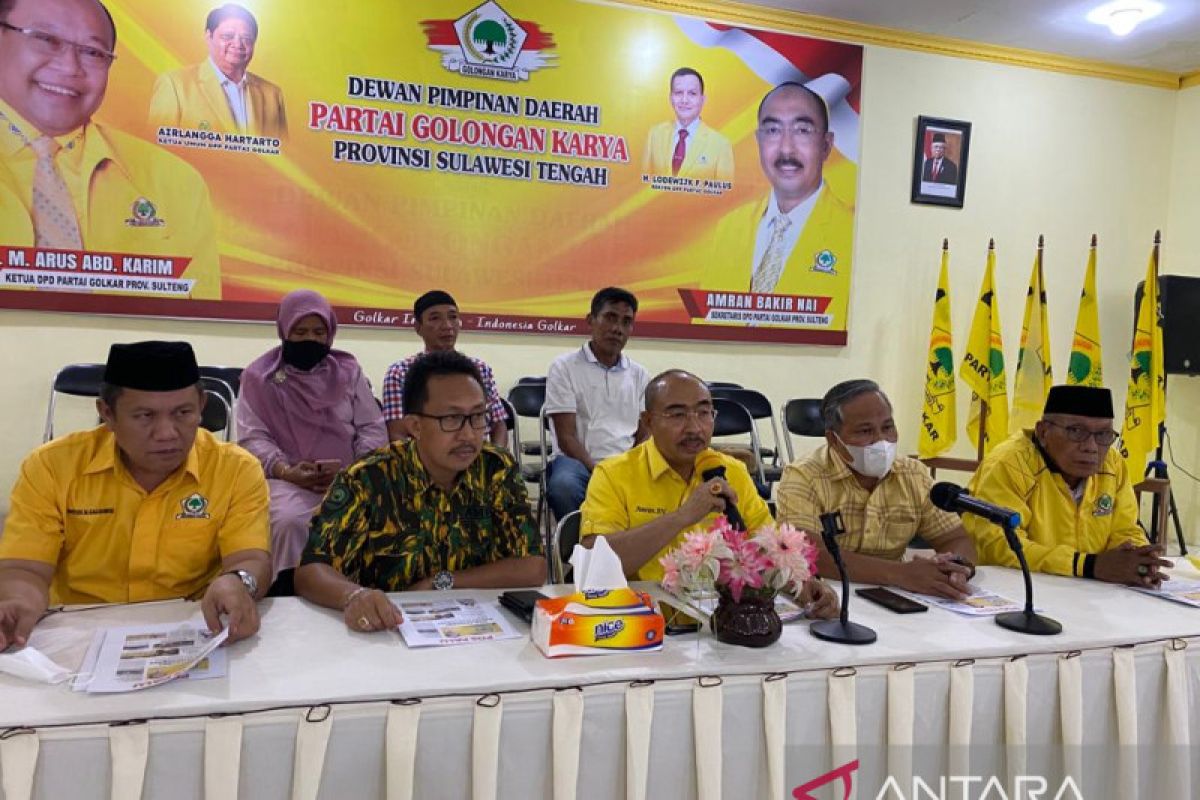 Golkar Sulteng tegaskan solid di kepemimpinan Airlangga Hartarto