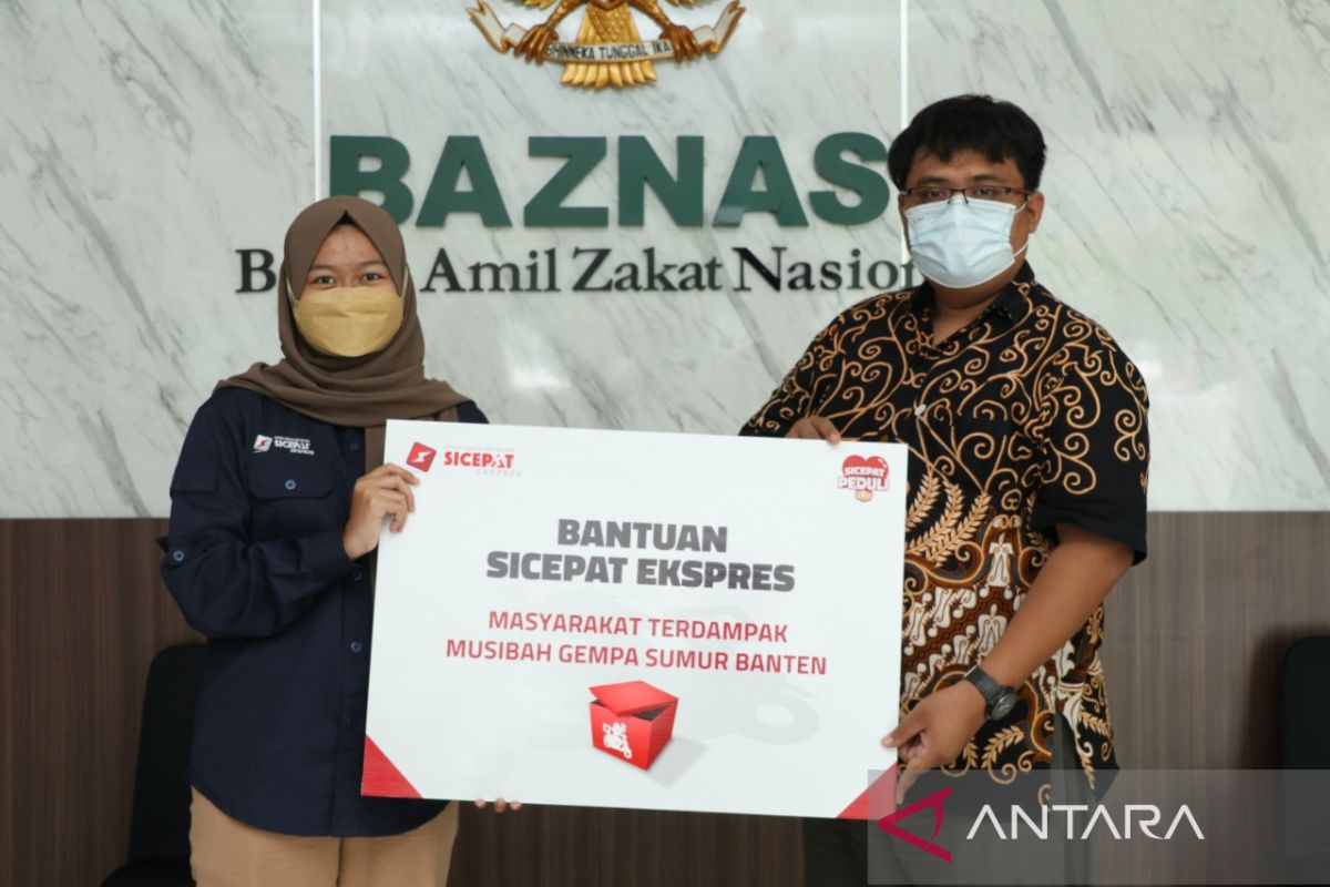 SiCepat Ekspres salurkan bantuan bagi warga terdampak gempa Banten