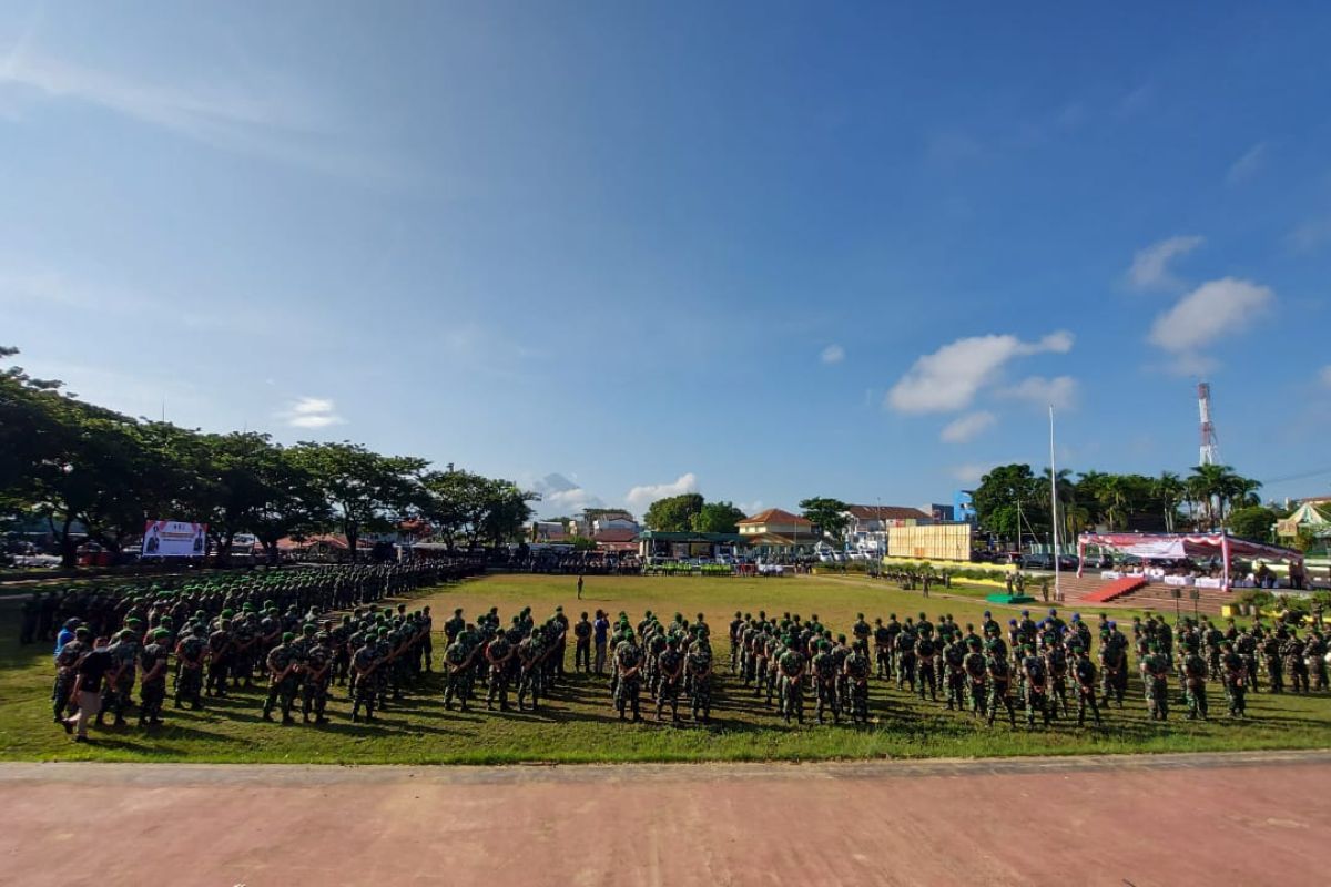 Personel TNI-Polri gelar apel kesiapsiagaan ciptakan situasi kondusif