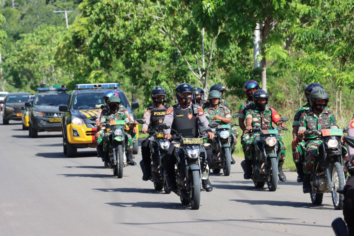 Polri - TNI di Halteng gelar apel antisipasi gangguan kamtibmas, intensifkan sinergitas