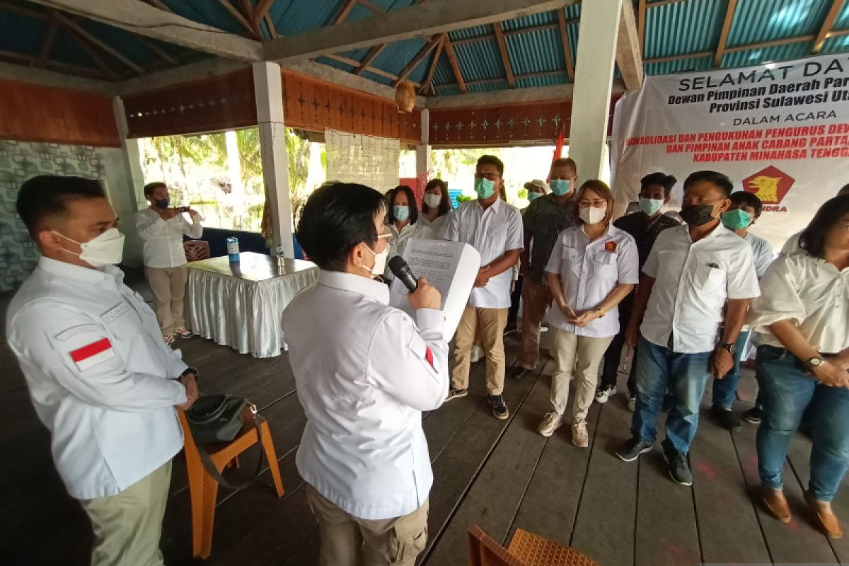 Partai Gerindra pasang target tinggi di Minahasa Tenggara