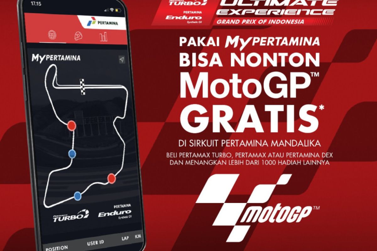 Beli BBM dan Pelumas Lewat Aplikasi MyPertamina, Konsumen Bisa Dapatkan Gratis Tiket MotoGP 2022