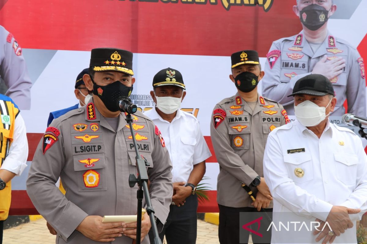 Police chief inspects new capital location in East Kalimantan