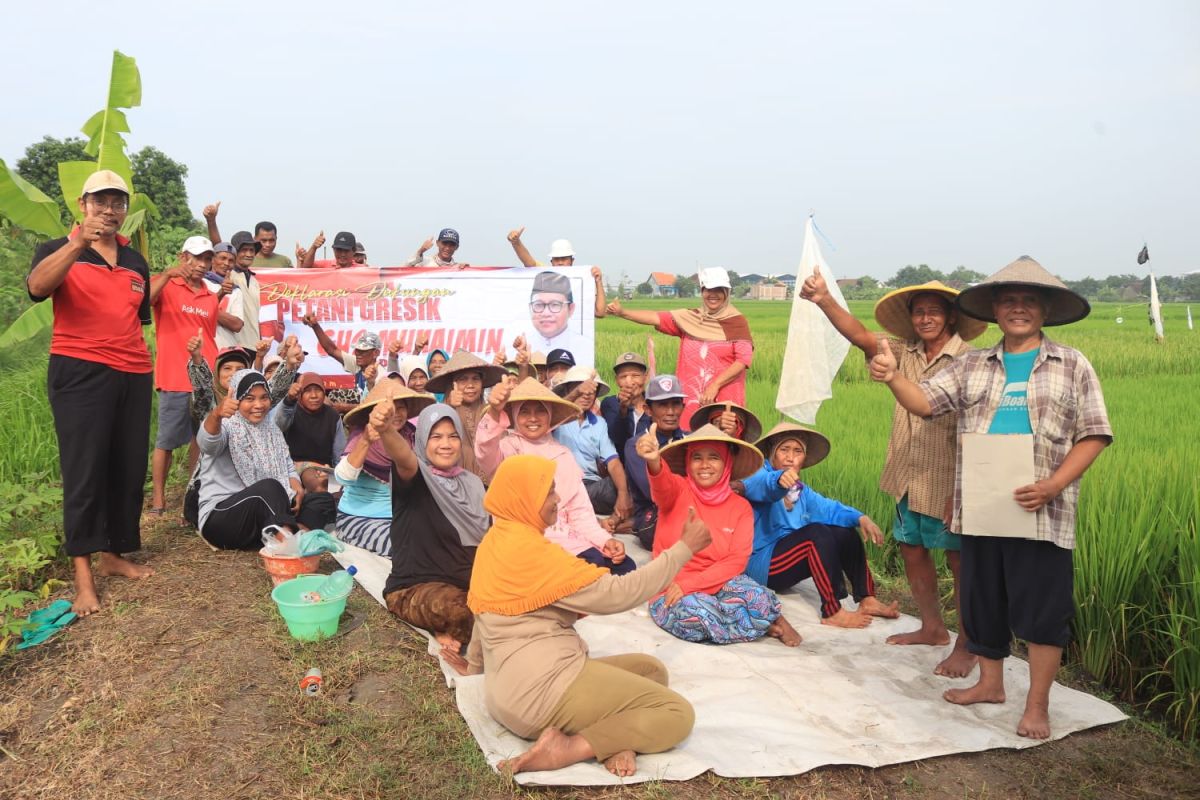 Petani di Wringinanom Gresik deklarasikan dukungan capres pada Muhaimin Iskandar