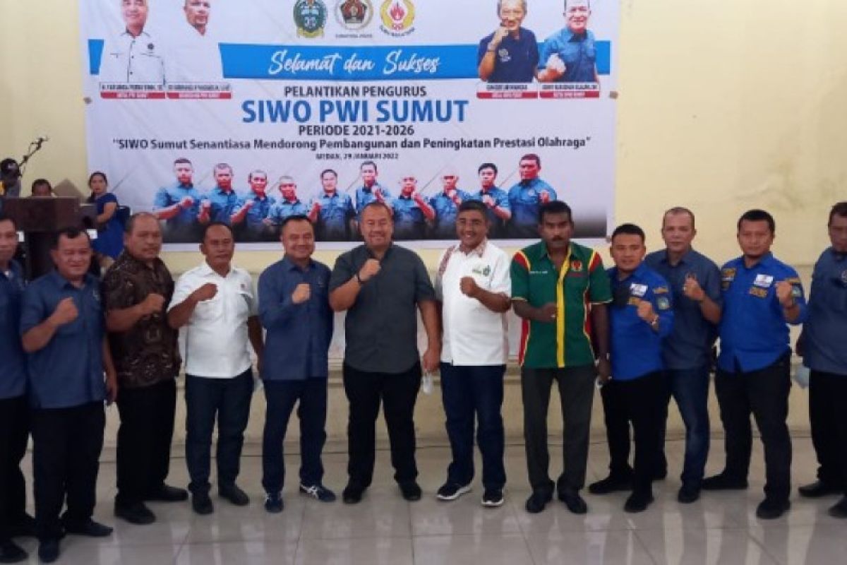 SIWO PWI Sumut Periode 2021-2026 dilantik, Sukseskan Porwanas dan PON XXI