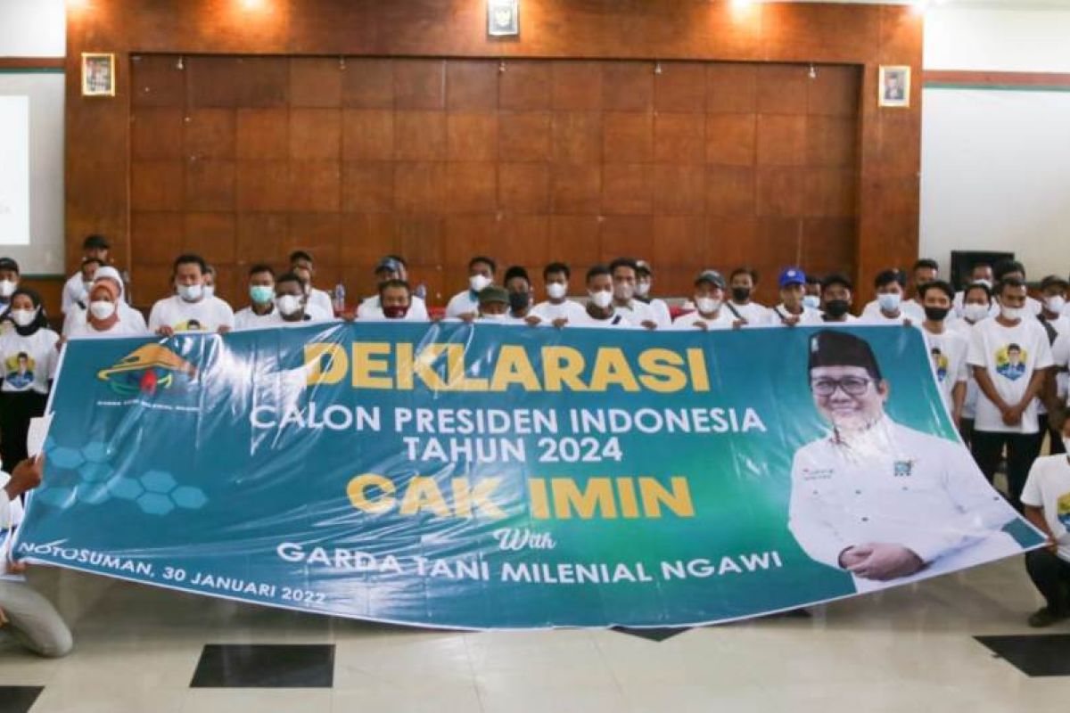 Komunitas petani milenial Ngawi deklarasi dukung Muhaimin Iskandar maju capres