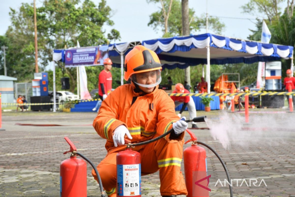 Peringati Bulan K3 Nasional 2022, Pupuk Kaltim Gelar Lomba Pemadam Kebakaran Antar Karyawan