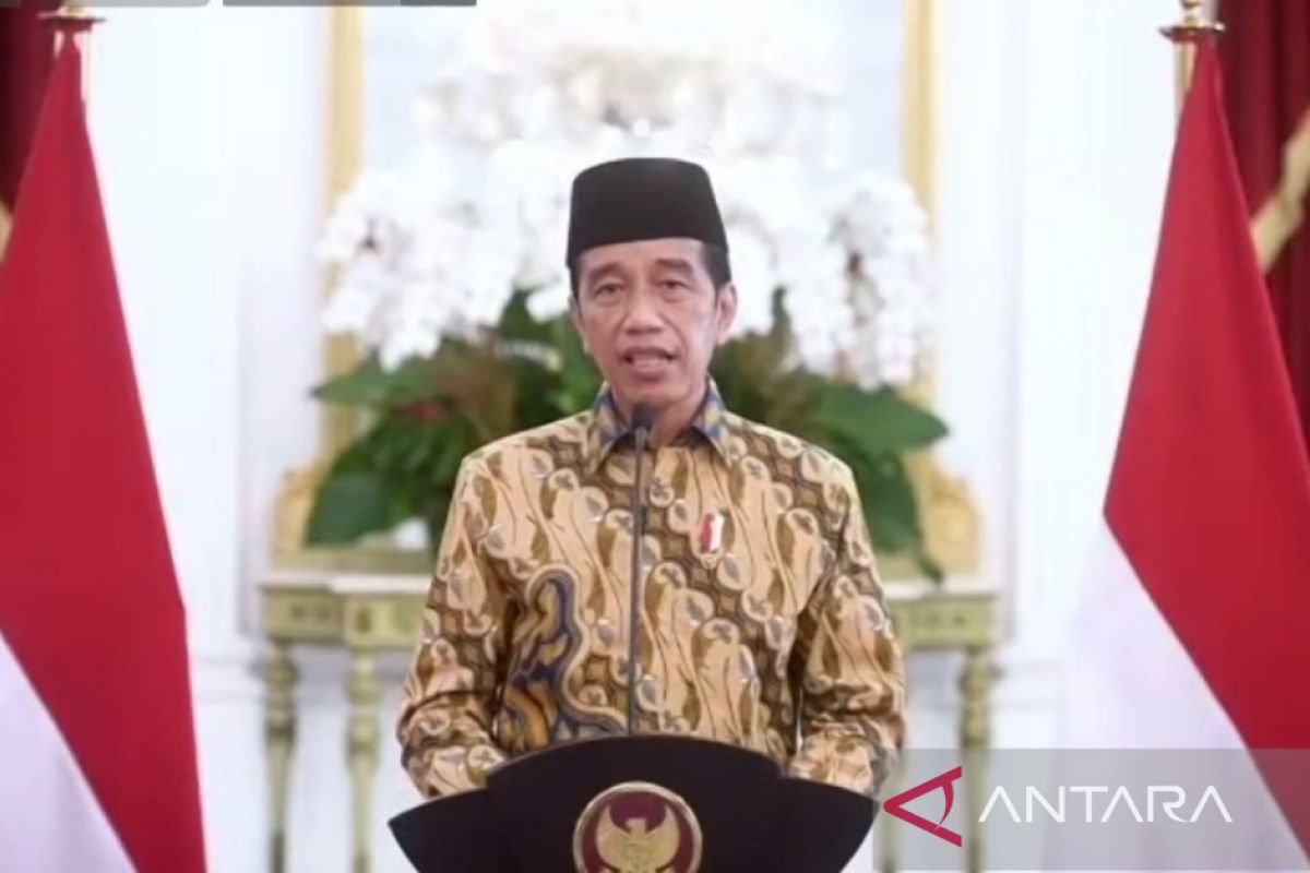 Presiden Jokowi membuka Muktamar I NWDI secara virtual