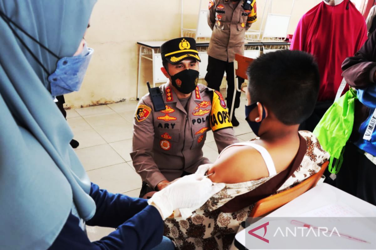 Kapolresta Samarinda monitoring vaksinasi anak usia 6-11 tahun