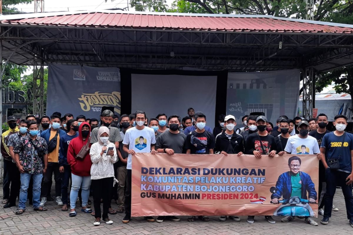 Komunitas Pemuda Kreatif Bojonegoro deklarasi dukung Muhaimin capres