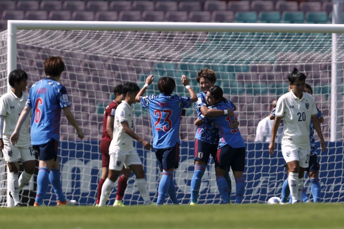 Jepang ke semifinal Piala Asia Putri usai kalahkan Thailand 7-0