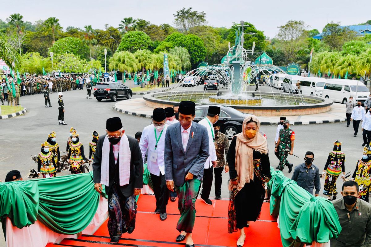 Presiden Jokowi nilai NU  perlu bangun dana abadi