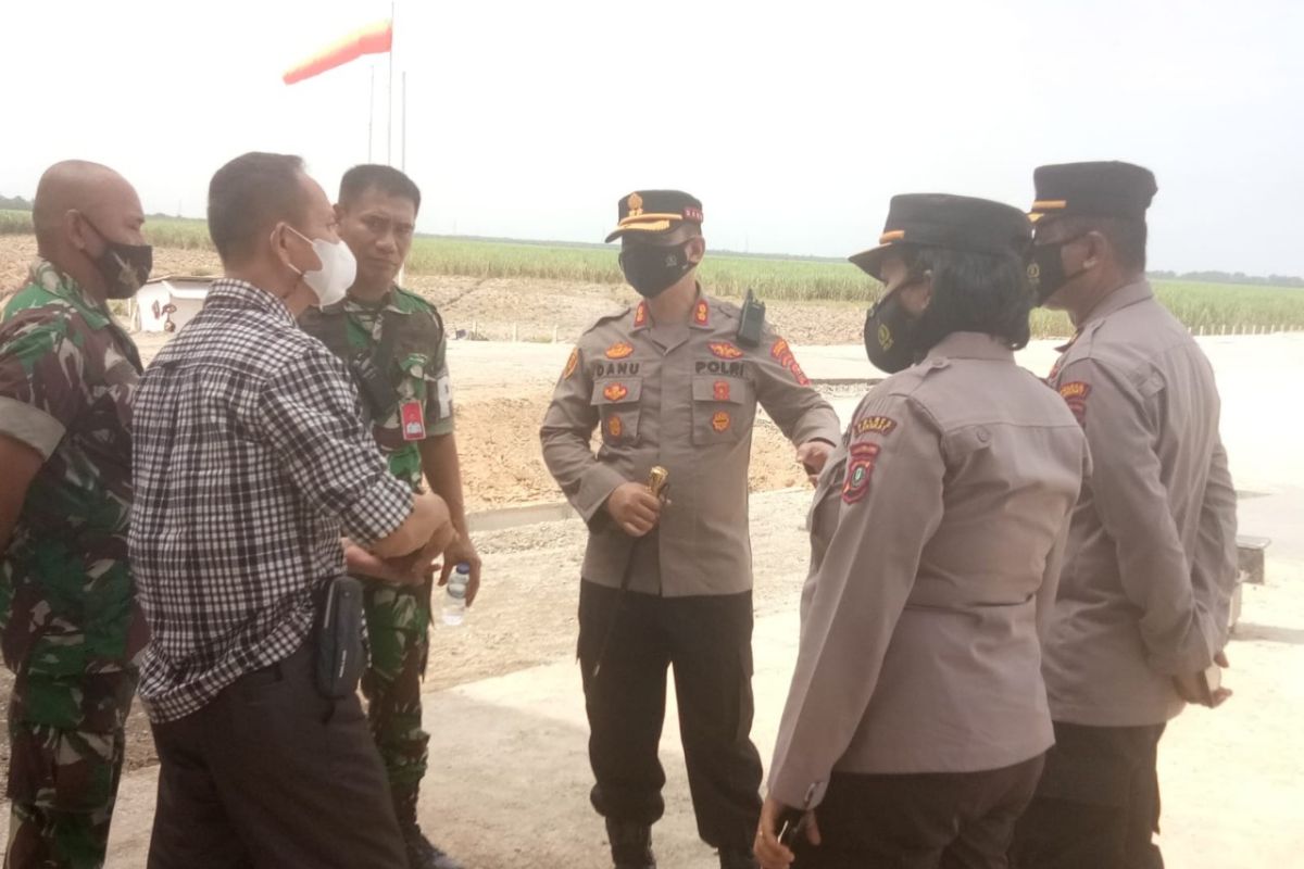 Kapolres Langkat tinjau persiapan peresmian jalan tol