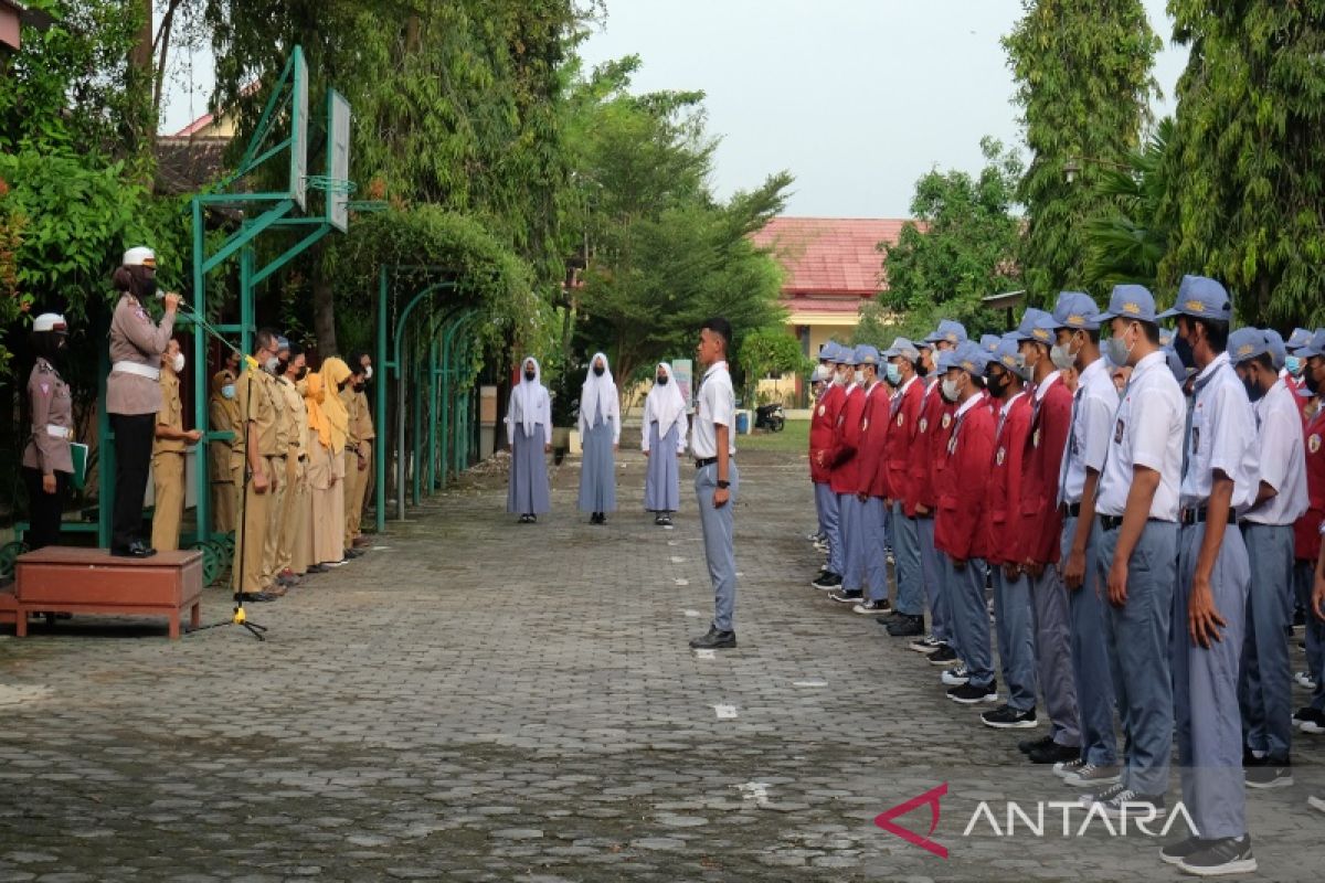 Polres Sukoharjo datangi sekolah untuk tekankan disiplin prokes