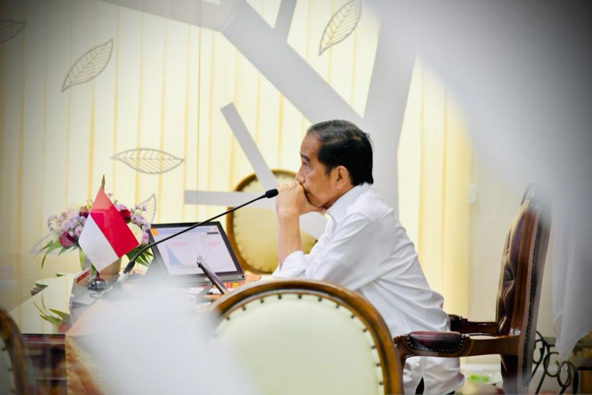 Presiden Jokowi sampaikan empat arahan dari evaluasi PPKM