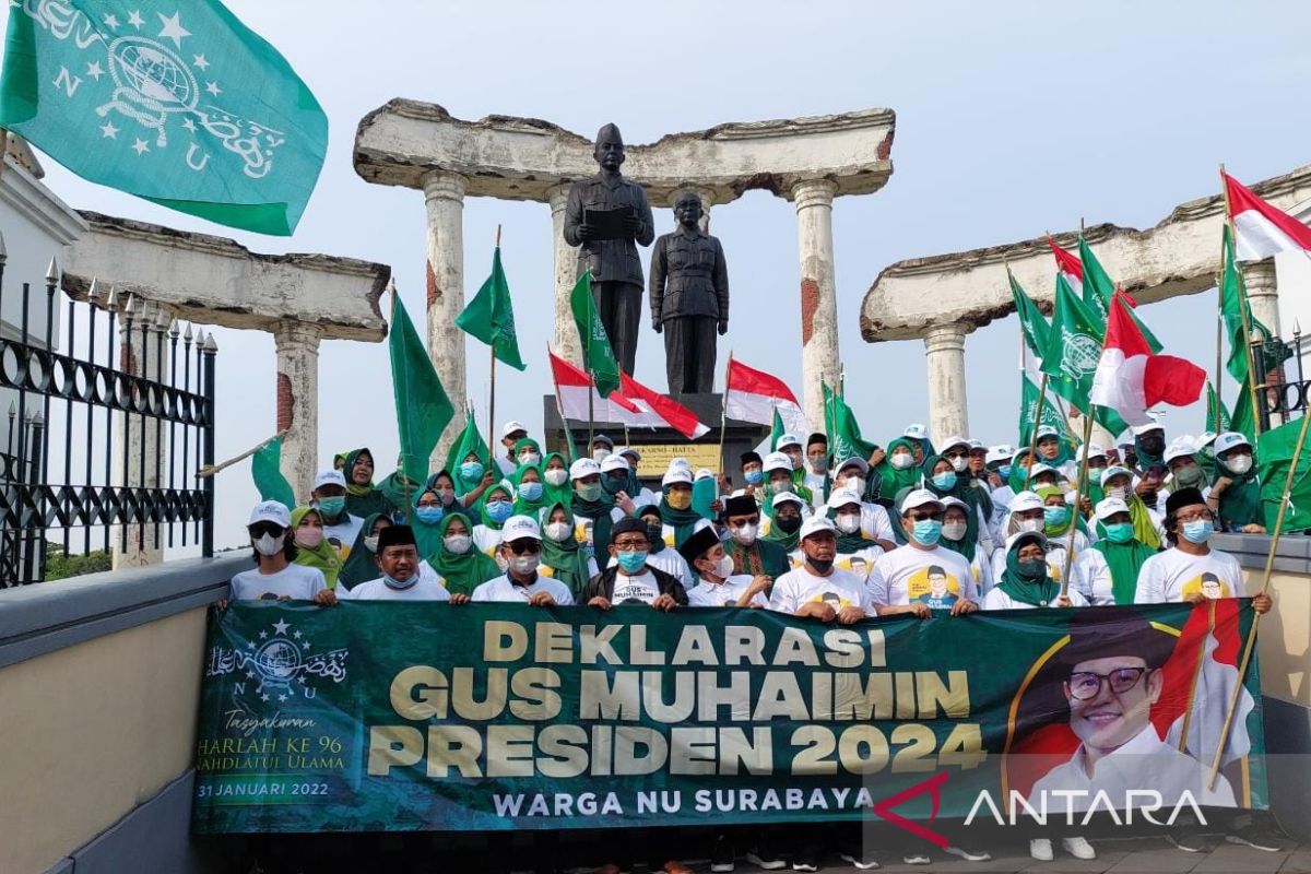 Warga Muda NU Surabaya deklarasikan Gus Muhaimin jadi Capres