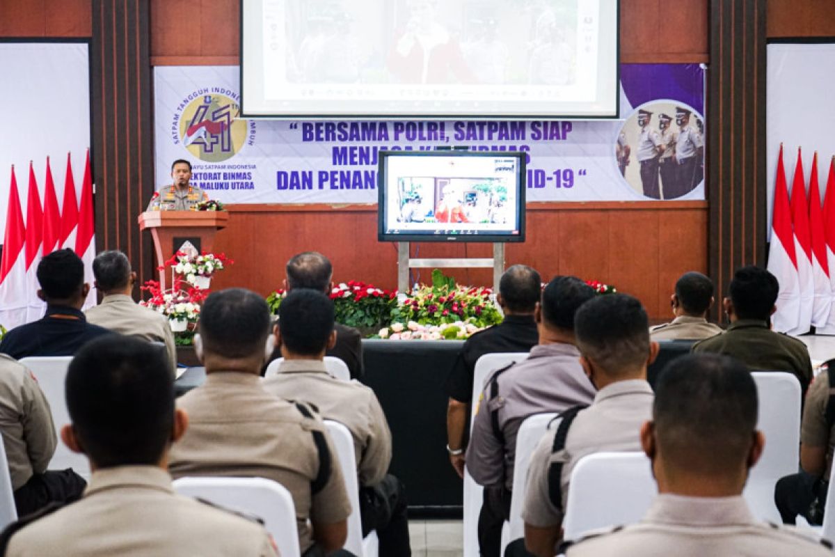 Kapolda Malut minta Satpam responsif cegah kejahatan, efektifkan penangkalan dini