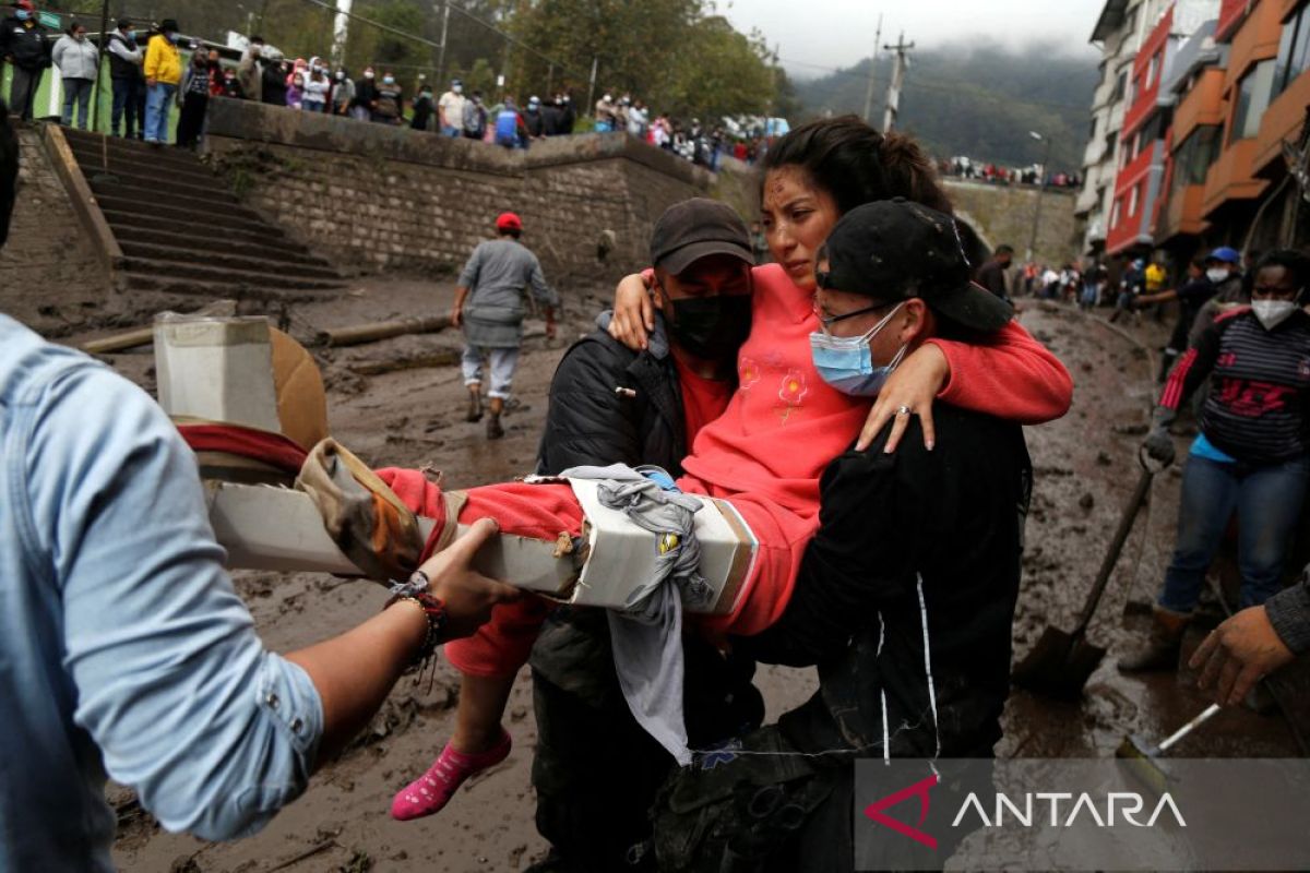24 Orang tewas akibat longsor di ibu kota Ekuador