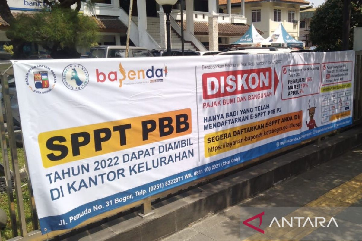 Wajib pajak pengguna e-SPPT di Kota Bogor diberikan diskon PBB