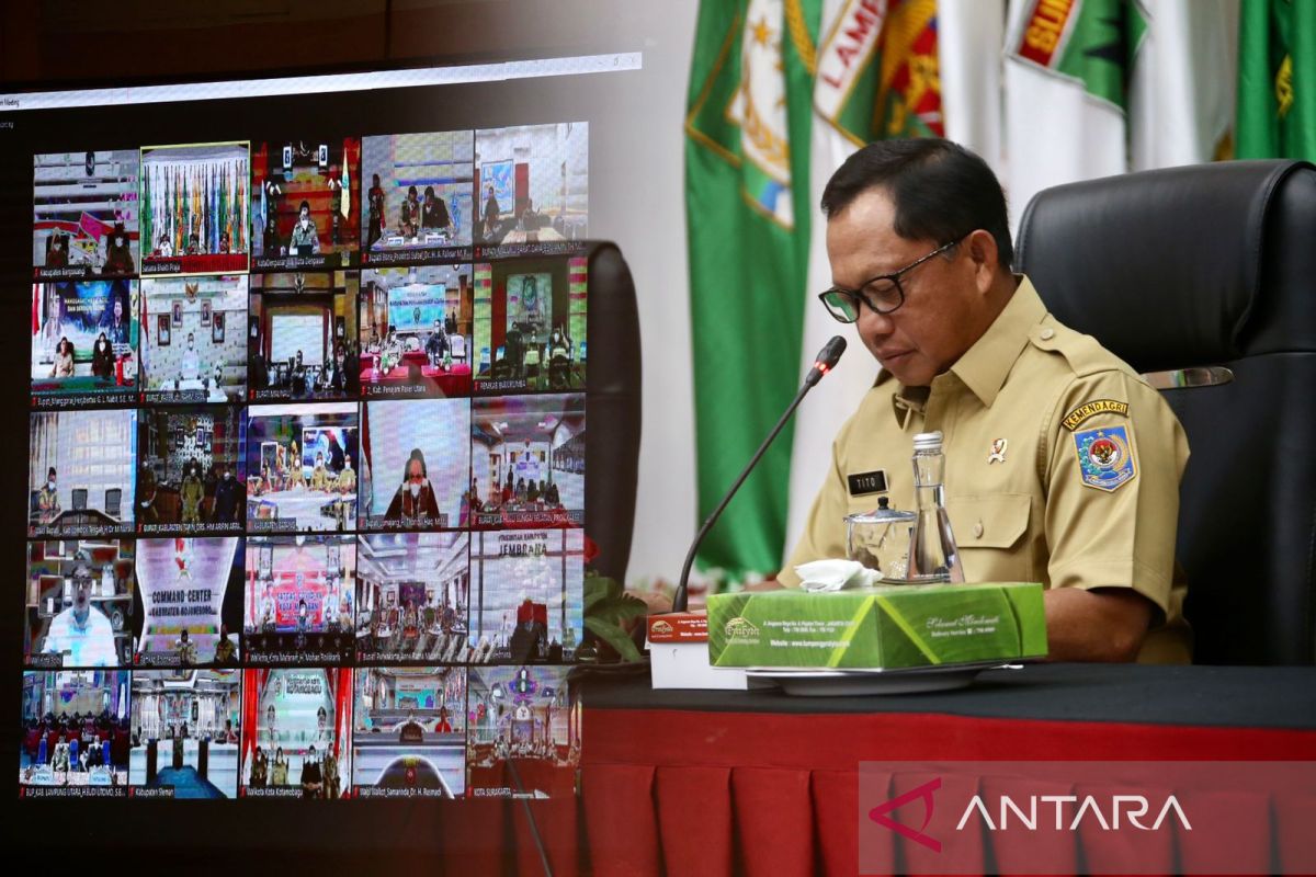 Mendagri Tito pacu kepala daerah lakukan terobosan tingkatkan vaksinasi