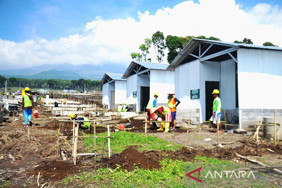 20 unit hunian sementara untuk penyintas korban Semeru rampung