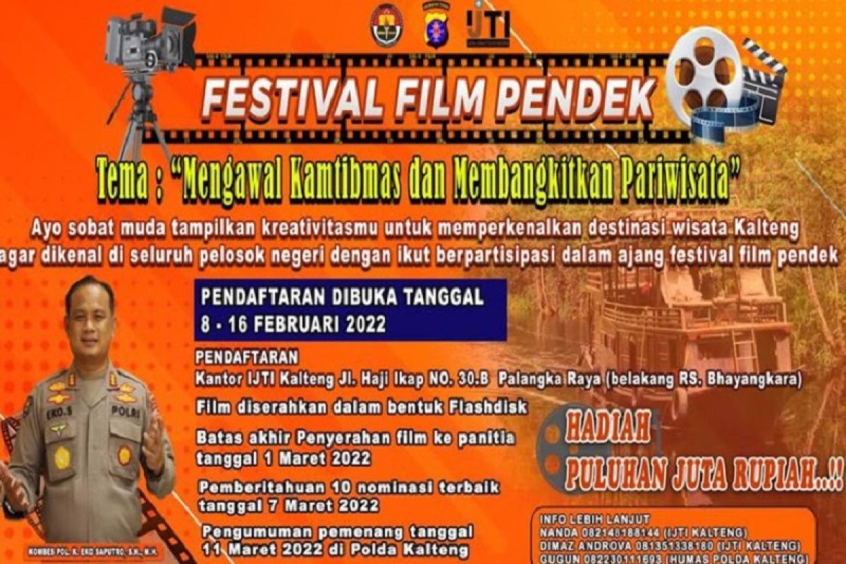 Polda Kalteng-IJTI menggelar festival film pendek kamtibmas-parwisata