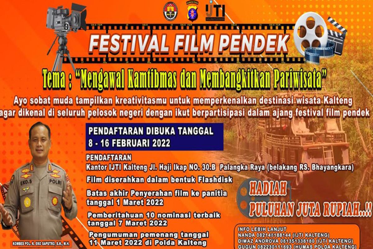 Polda Kalteng bersama IJTI gelar festival film pendek