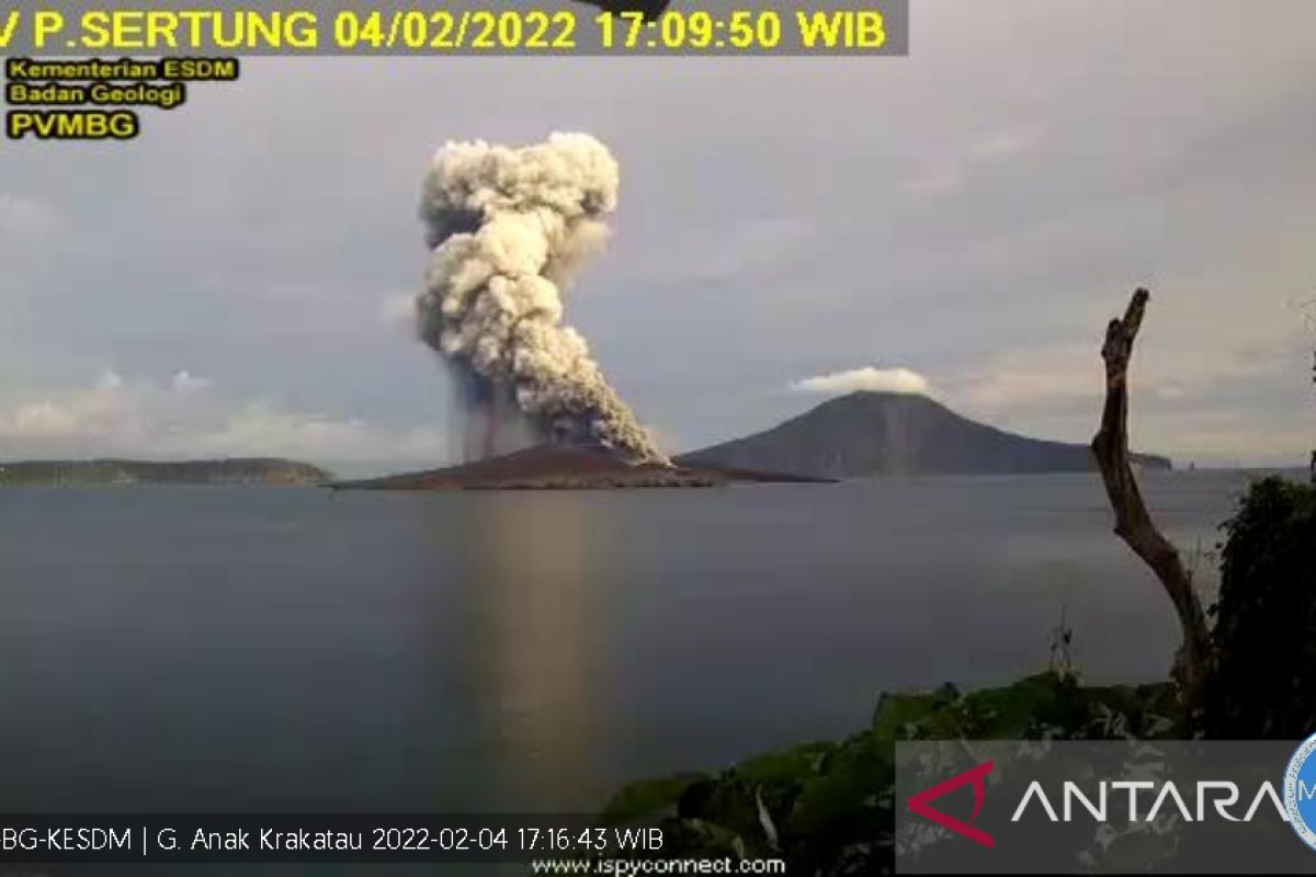 Gunung Anak Krakatau erupsi 9 kali, hindari berada di radius 2 Km
