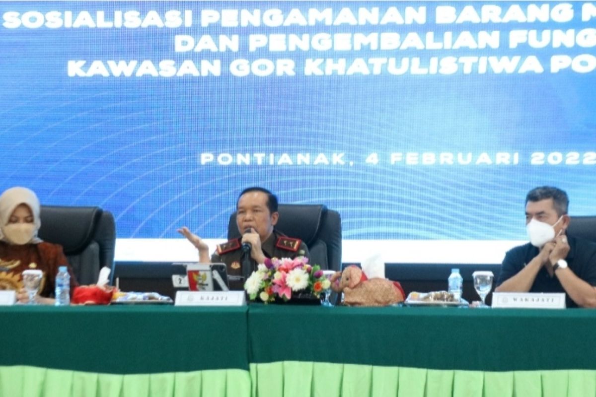 Kajati Kalbar sosialisasi fungsi kawasan GOR Khatulistiwa Pontianak ke pedagang