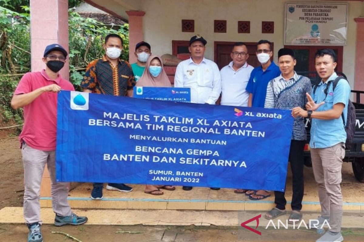 Karyawan XL Axiata salurkan bantuan untuk korban gempa Banten