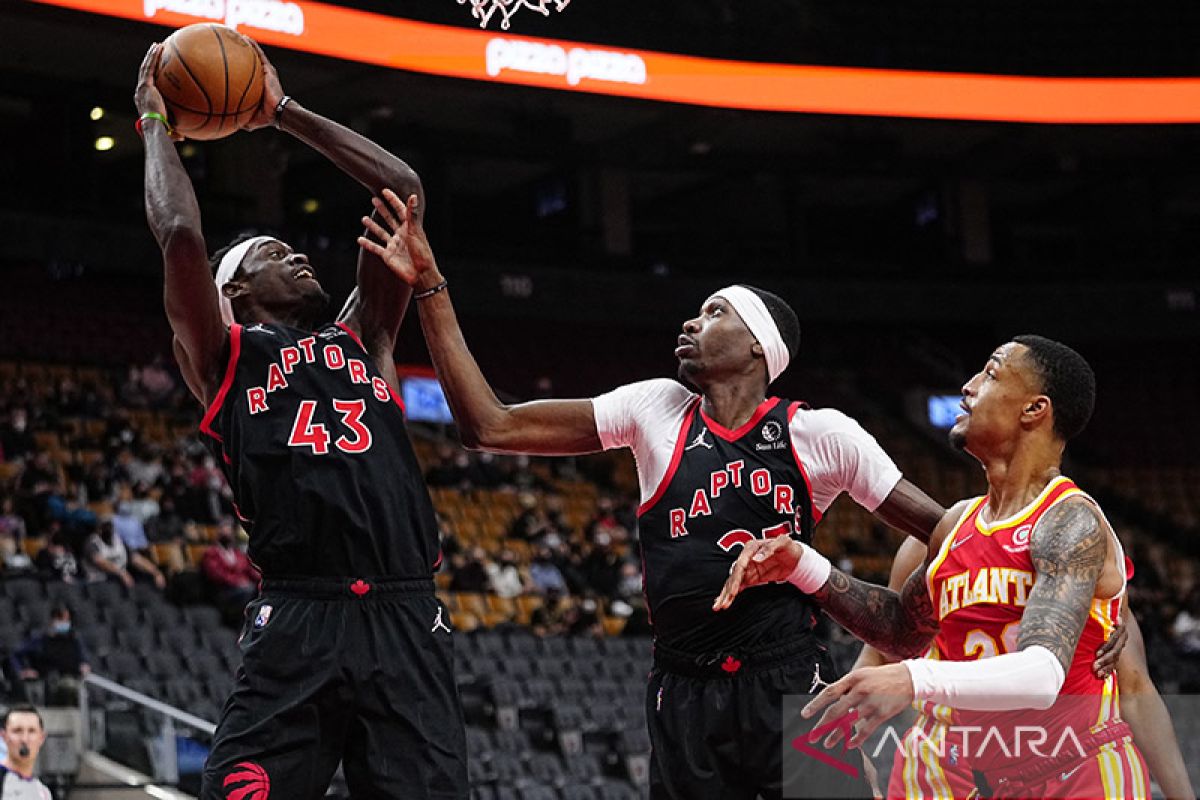 Pascal Siakam kemas 33 poin dalam kemenangan Raptors atas Hawks