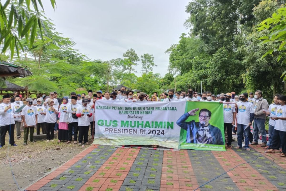 Petani dan buruh tani di Kabupaten Kediri dukung Muhaimin Iskandar Capres 2024