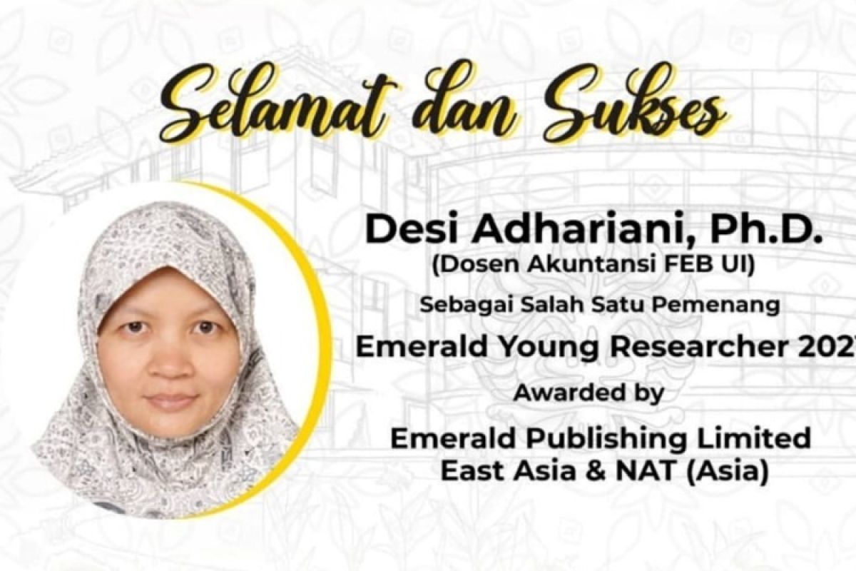 Dosen FEB UI berhasil raih Emerald Young Researcher Award 2021