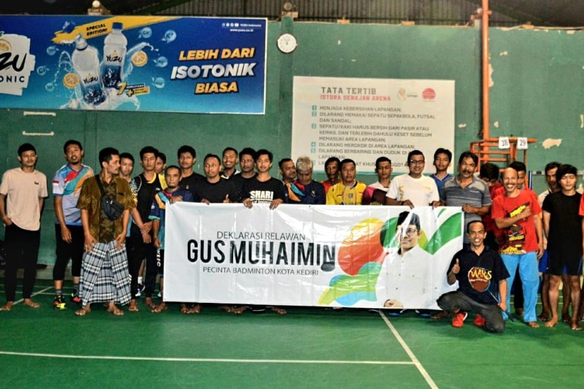 Komunitas Badminton di Kota Kediri dukung Gus Muhaimin sebagai calon Presiden