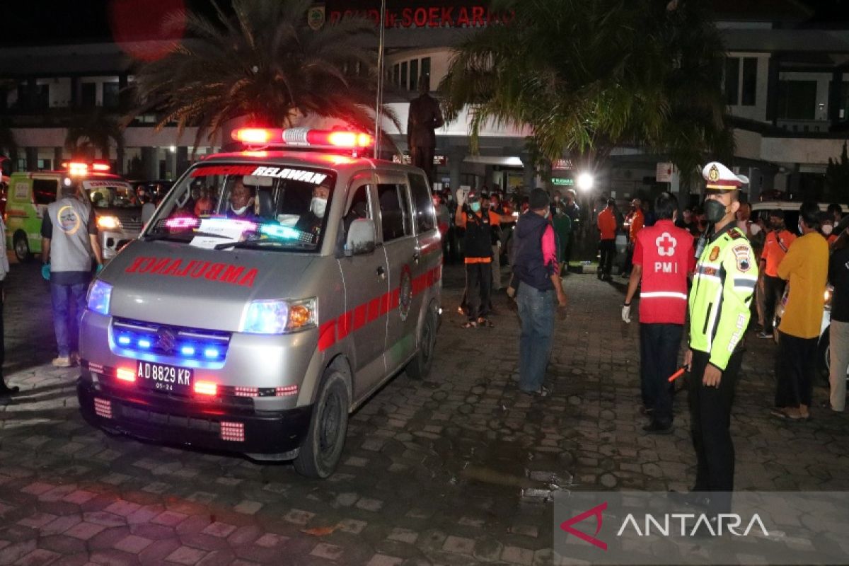 13 jenazah korban kecelakaan bus pariwisata di Bantul tiba di Sukoharjo