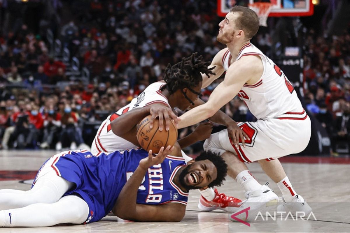 Joel Embiid bawa Sixers keluar dari tren negatif dan bekuk Bulls