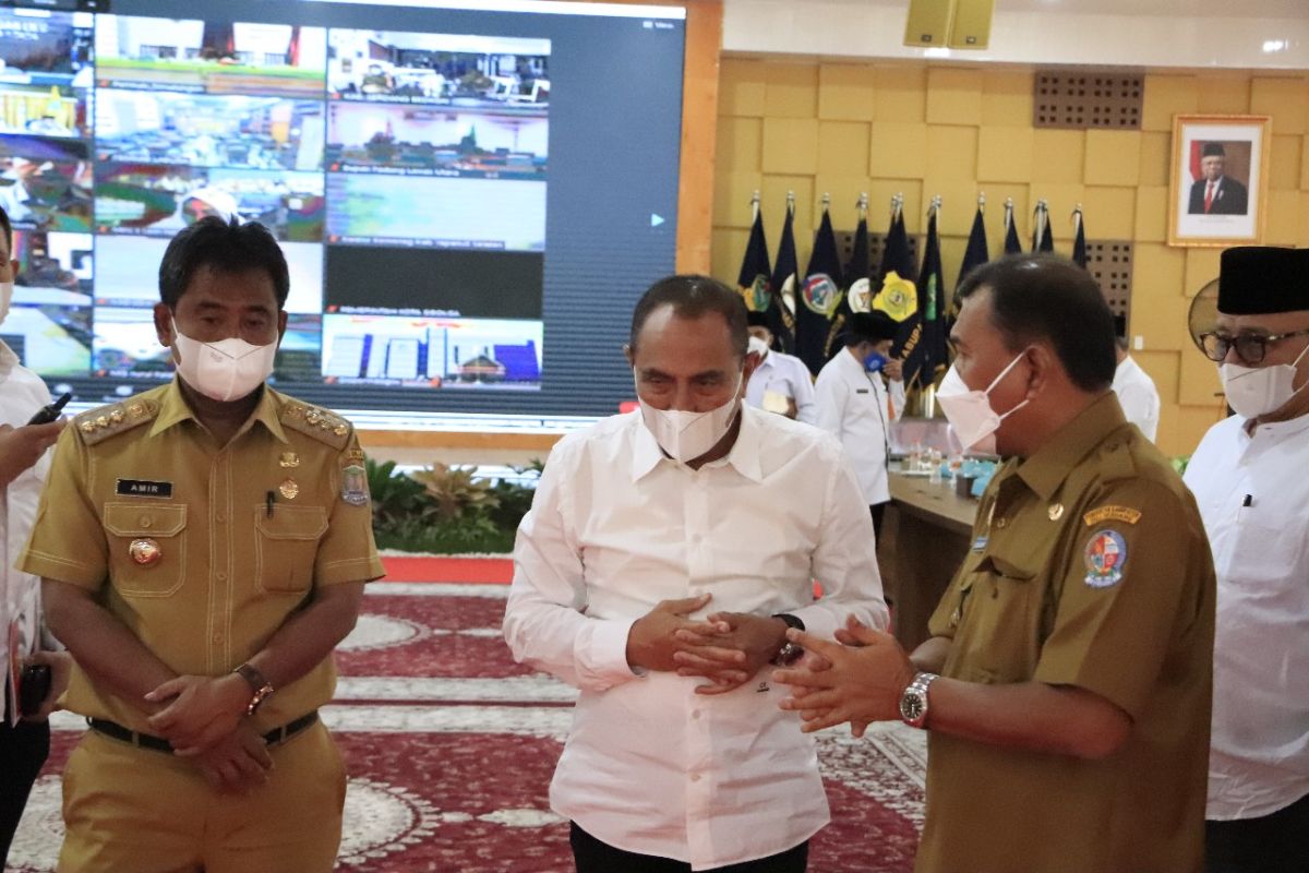 Wali Kota Binjai rapat dengan Gubsu bahas PPKM di luar Jawa-Bali