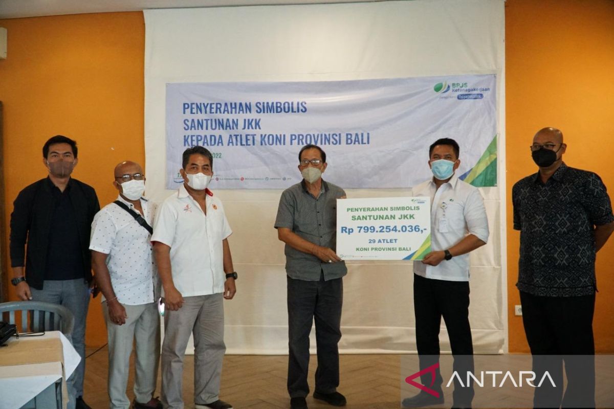 BPJAMSOSTEK Denpasar cairkan santunan Rp799 juta untuk 29 atlet Bali