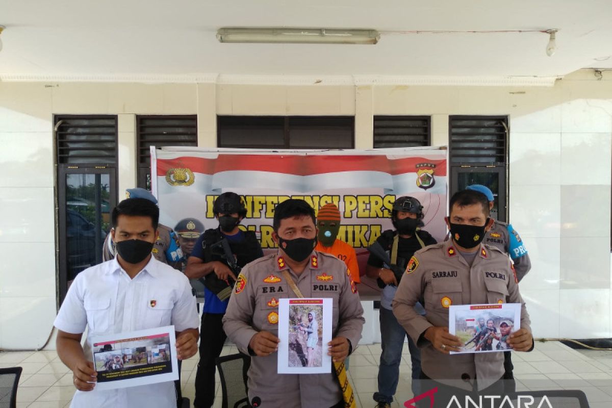 Polri bekuk ET buronan pentolan KST Intan Jaya di Timika