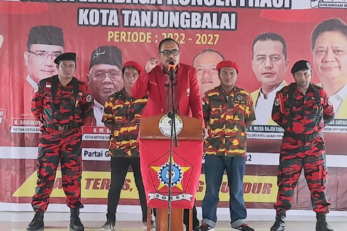 Sangkot minta Depicab SOKSI dukung Sri Silvisa Novita Wakil Wali Kota Tanjungbalai