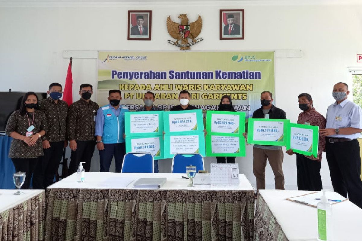 BPJAMSOSTEK Cabang Ungaran serahkan santunan Jaminan Kematian Rp330.356.910