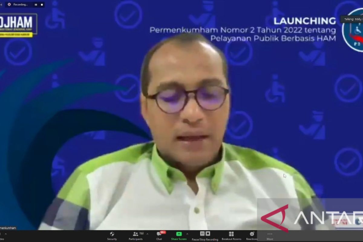 Permenkumham P2HAM diharapkan beri layanan bagi kelompok rentan