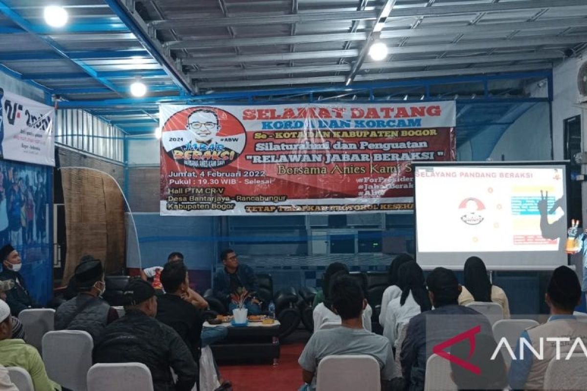 Relawan Anies Baswedan maju pilpres 2024 tingkatkan target di Jawa Barat