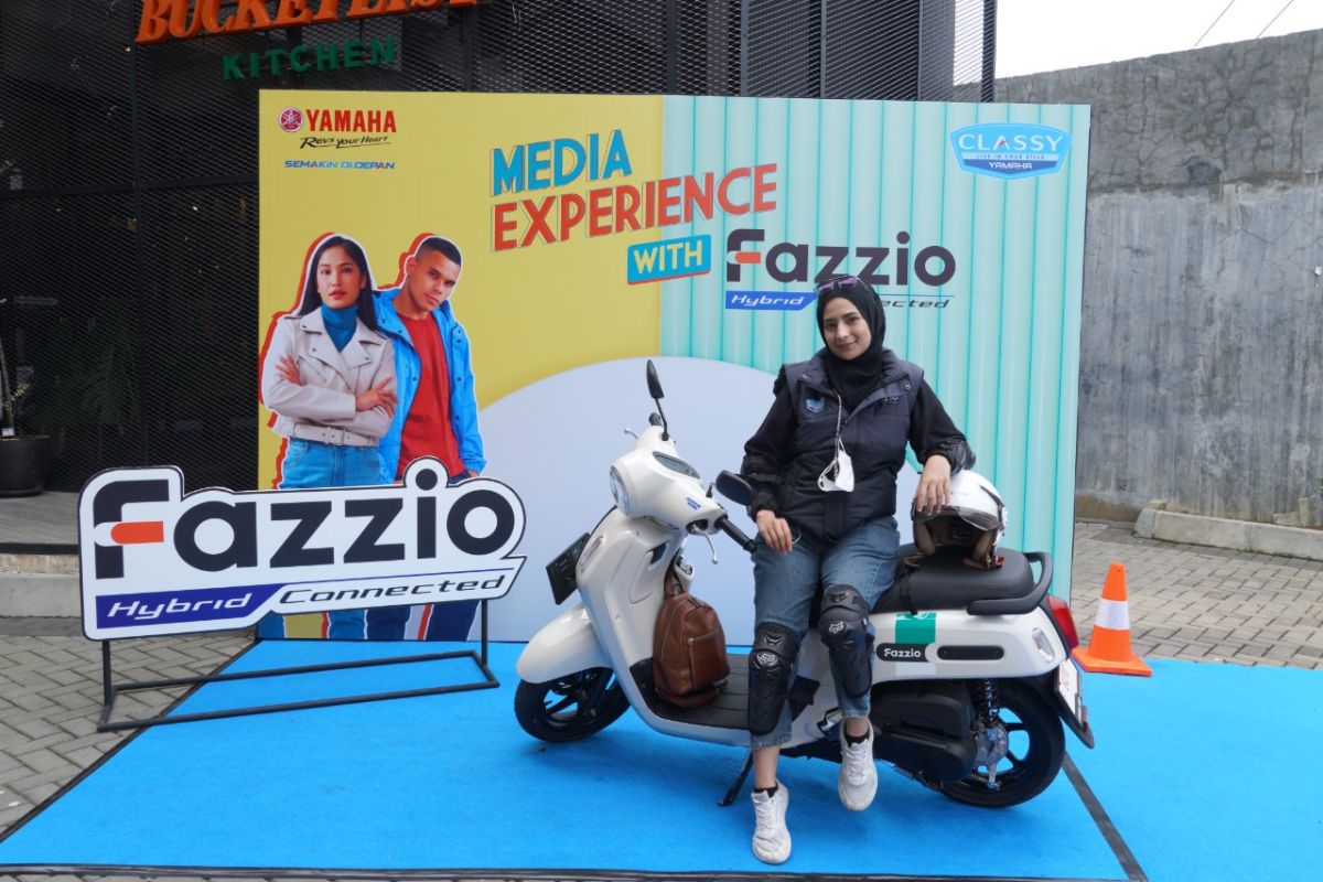 Yamaha ajak media dan komunitas berkendara bersama Fazzio Hybrid-Connected